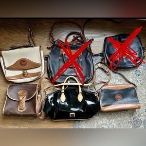 Vintage Dooney & Bourke Lot Of 4 Women’s Handbag Leather Purse Bundle AS IS